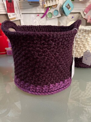 Hand Crocheted Nesting Baskets - image4